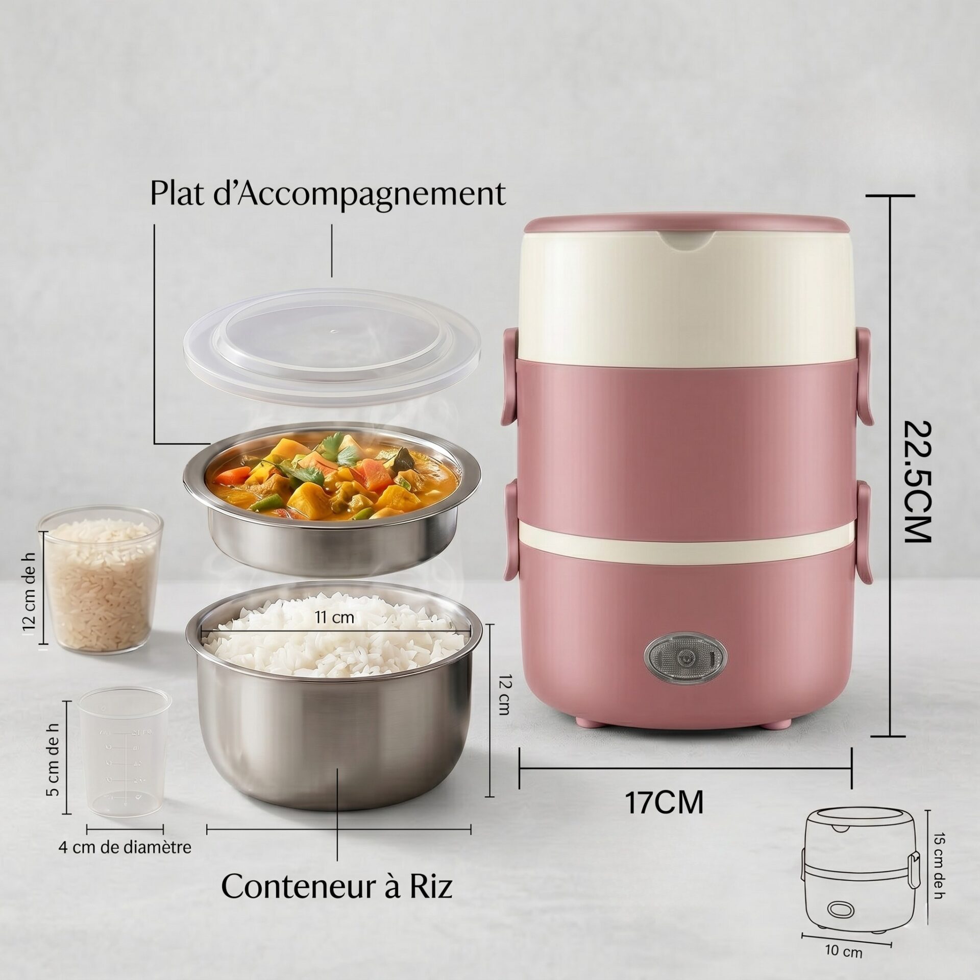 conteneur repas inox