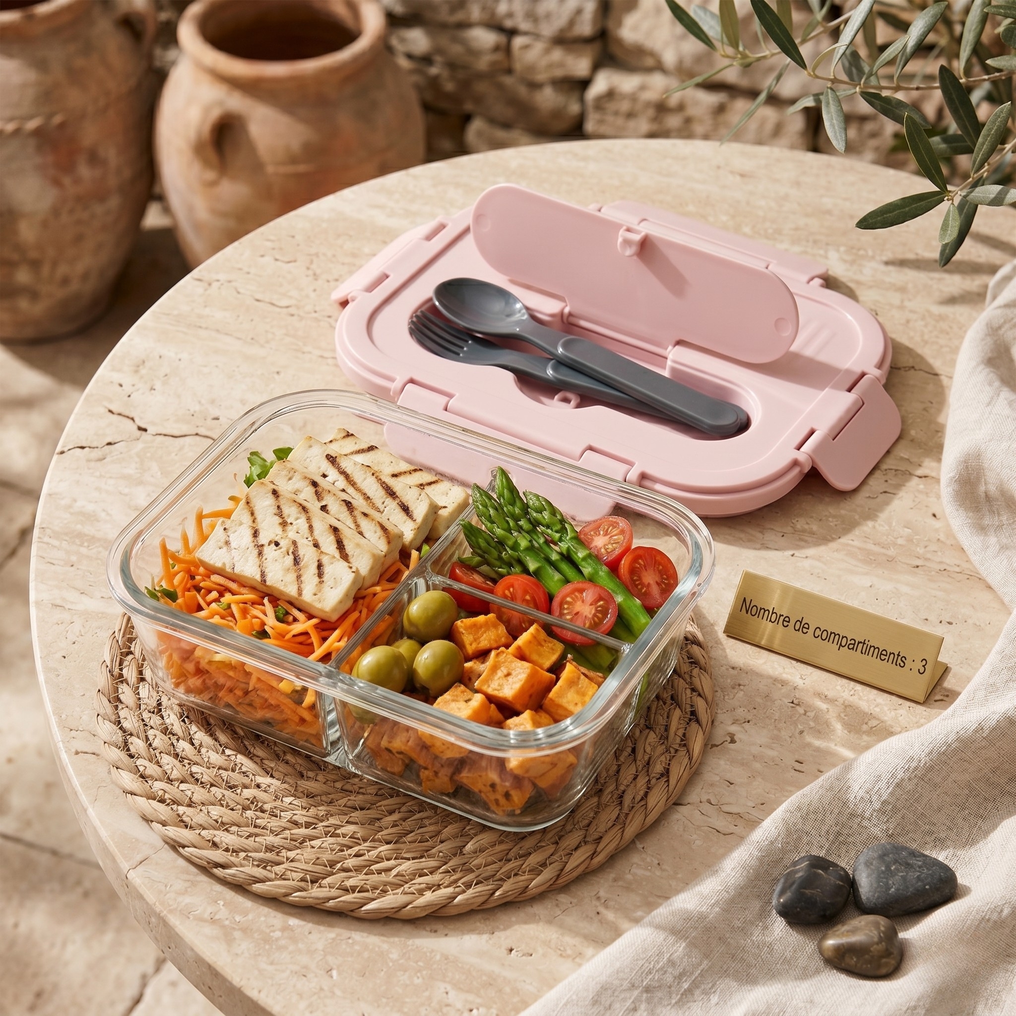 boîte à lunch résistant aux fuites