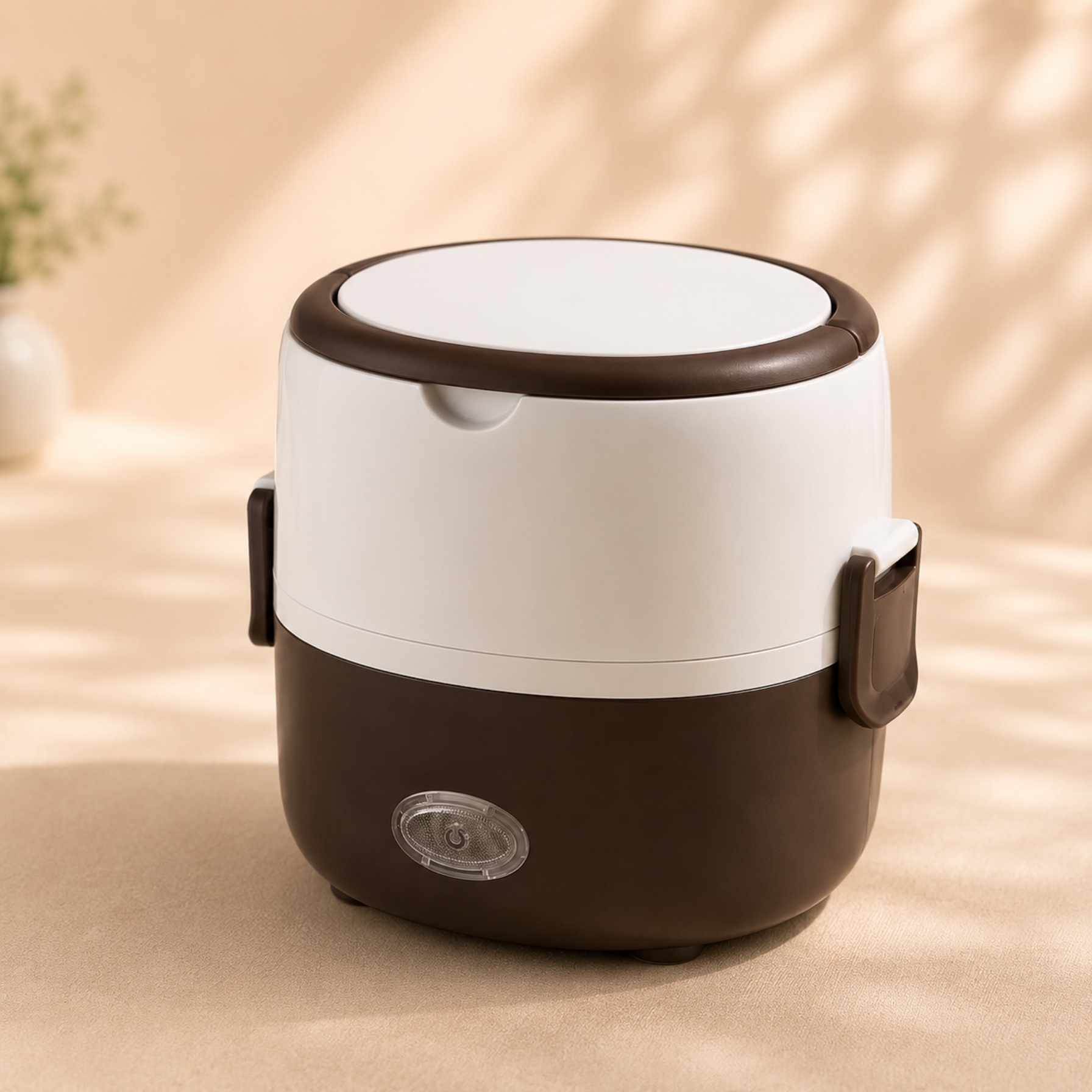 Boîte lunch électrique chauffante - Inox, 2 étages 200W