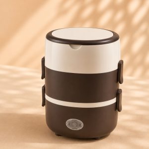 Boîte lunch électrique chauffante - Inox 3 étages 200W