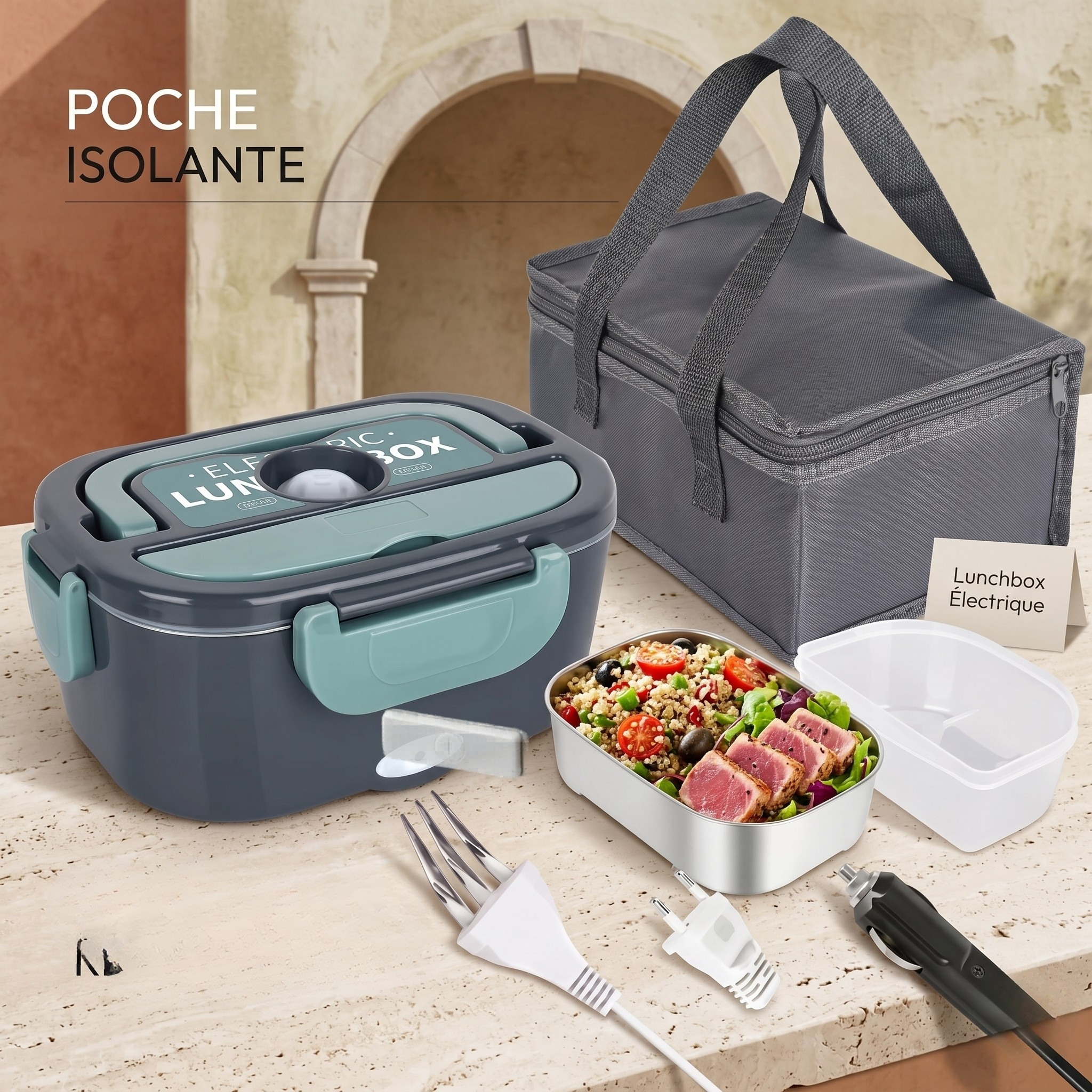 Boite repas chauffante