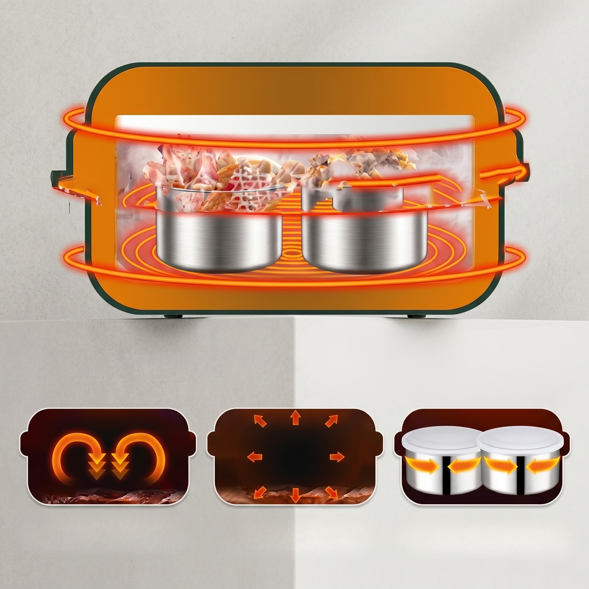 Lunch box moderne chauffante