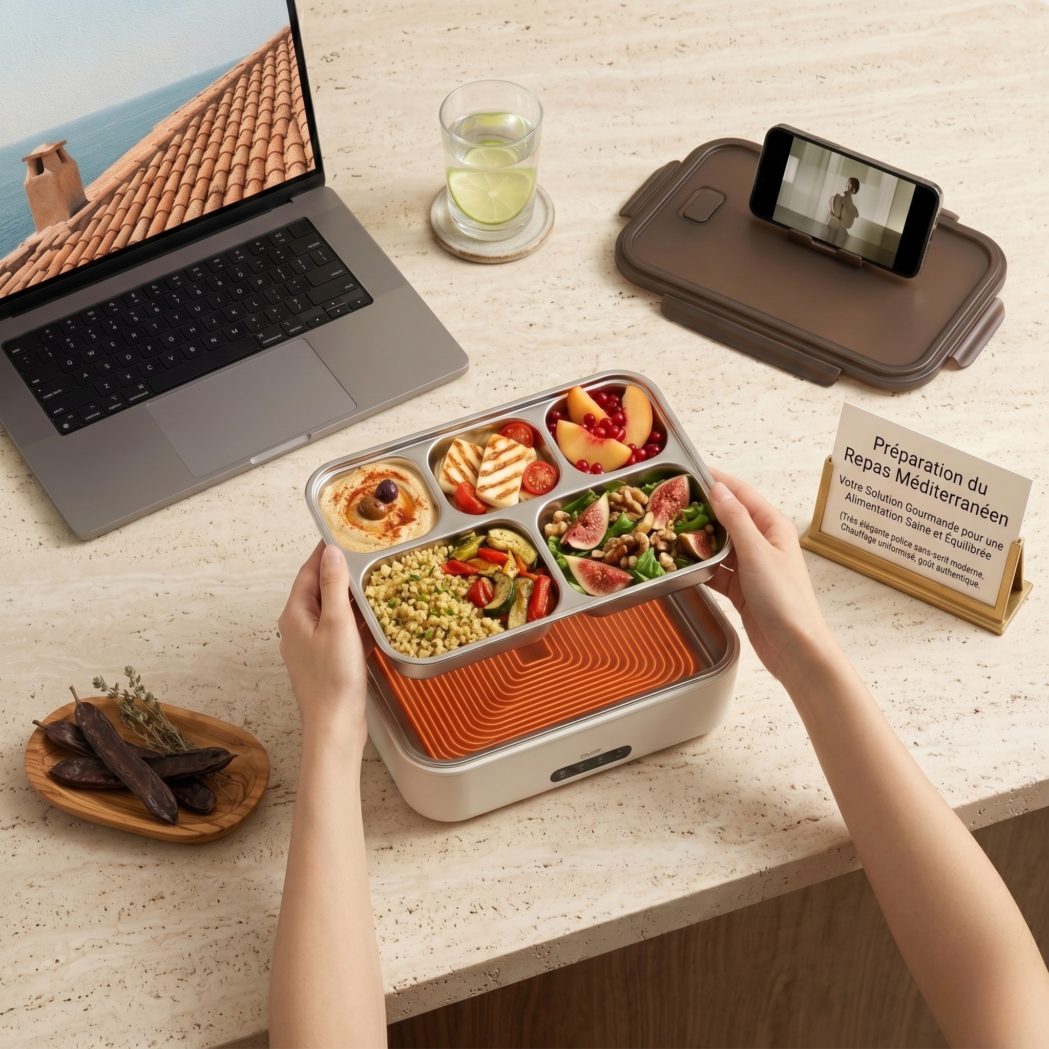 boite repas chauffante moderne