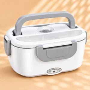 Lunch box chauffante 1,5 L en inox avec sac de transport