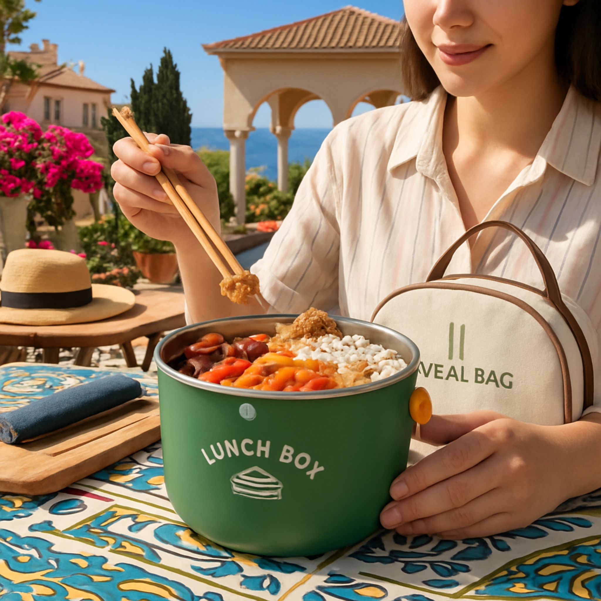 Lunch box chauffante à batterie élégante