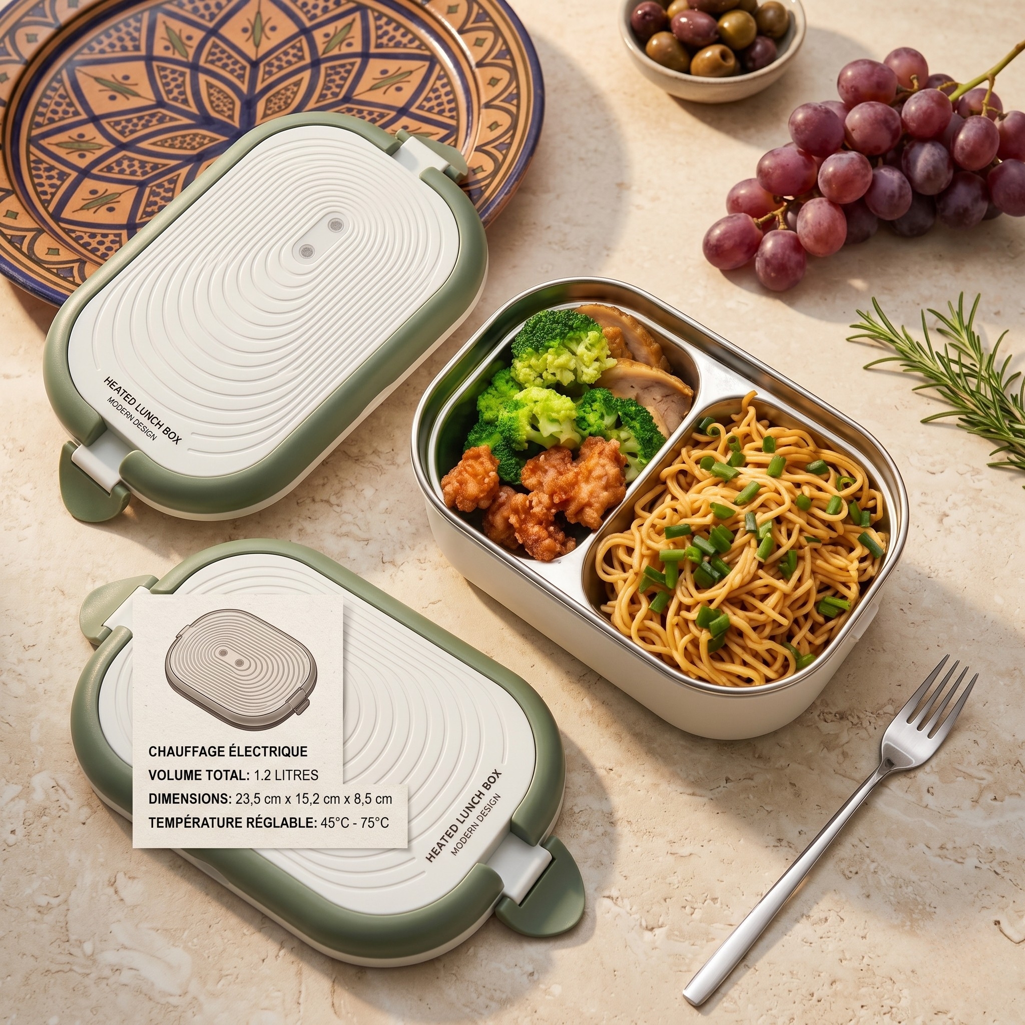 Lunch box chauffante batterie
