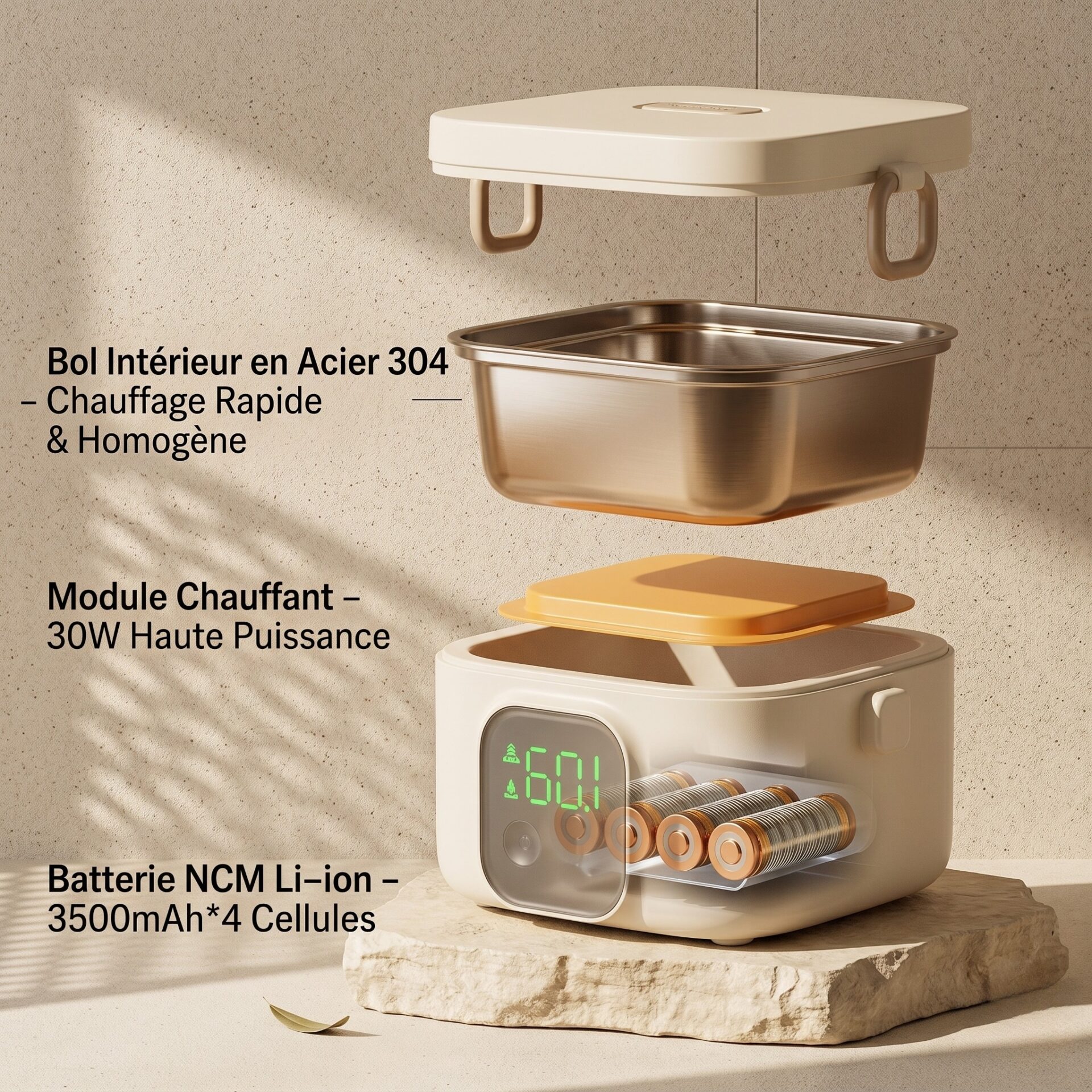lunch box en acier inoxydable