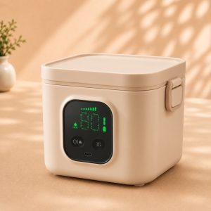 Lunch box électrique rechargeable - USB, inox sans fil