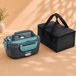 Boîte repas chauffante - Inox 304 1,5 L auto et camion