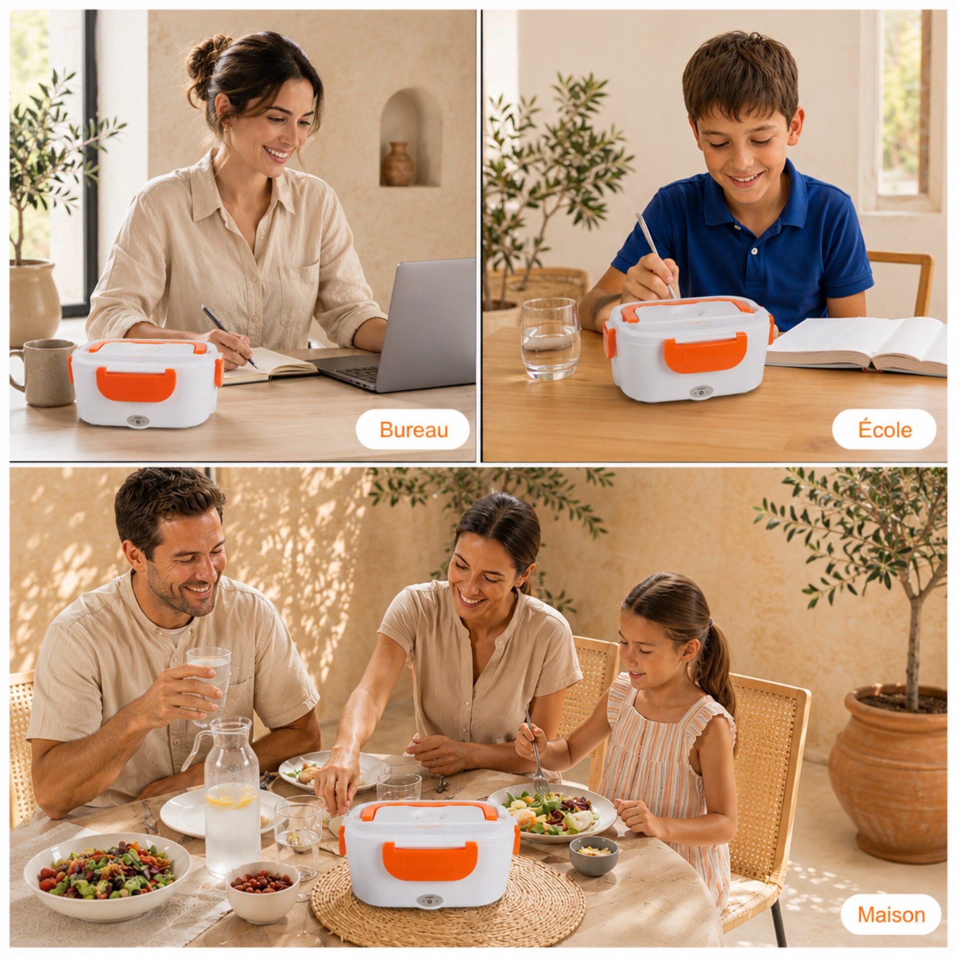 Boîte repas chauffante - USB pique-nique nomade – Image 2