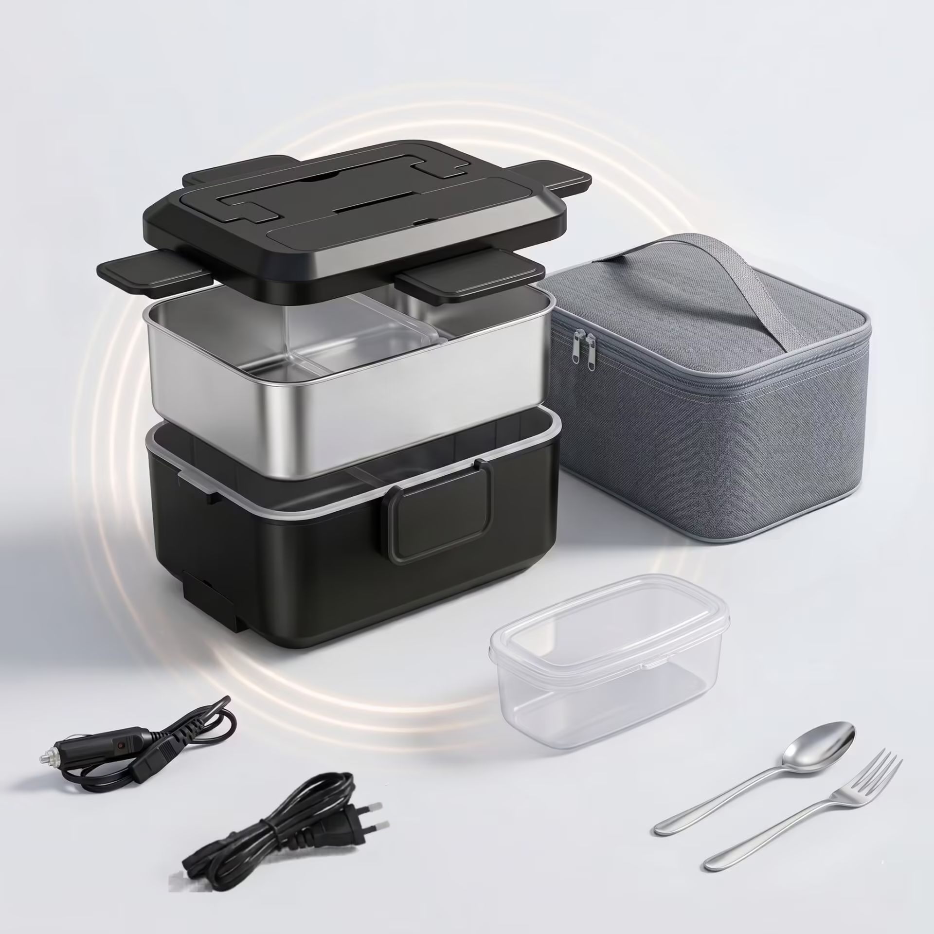 Grande lunch box chauffante – 220V, format familial – Image 6