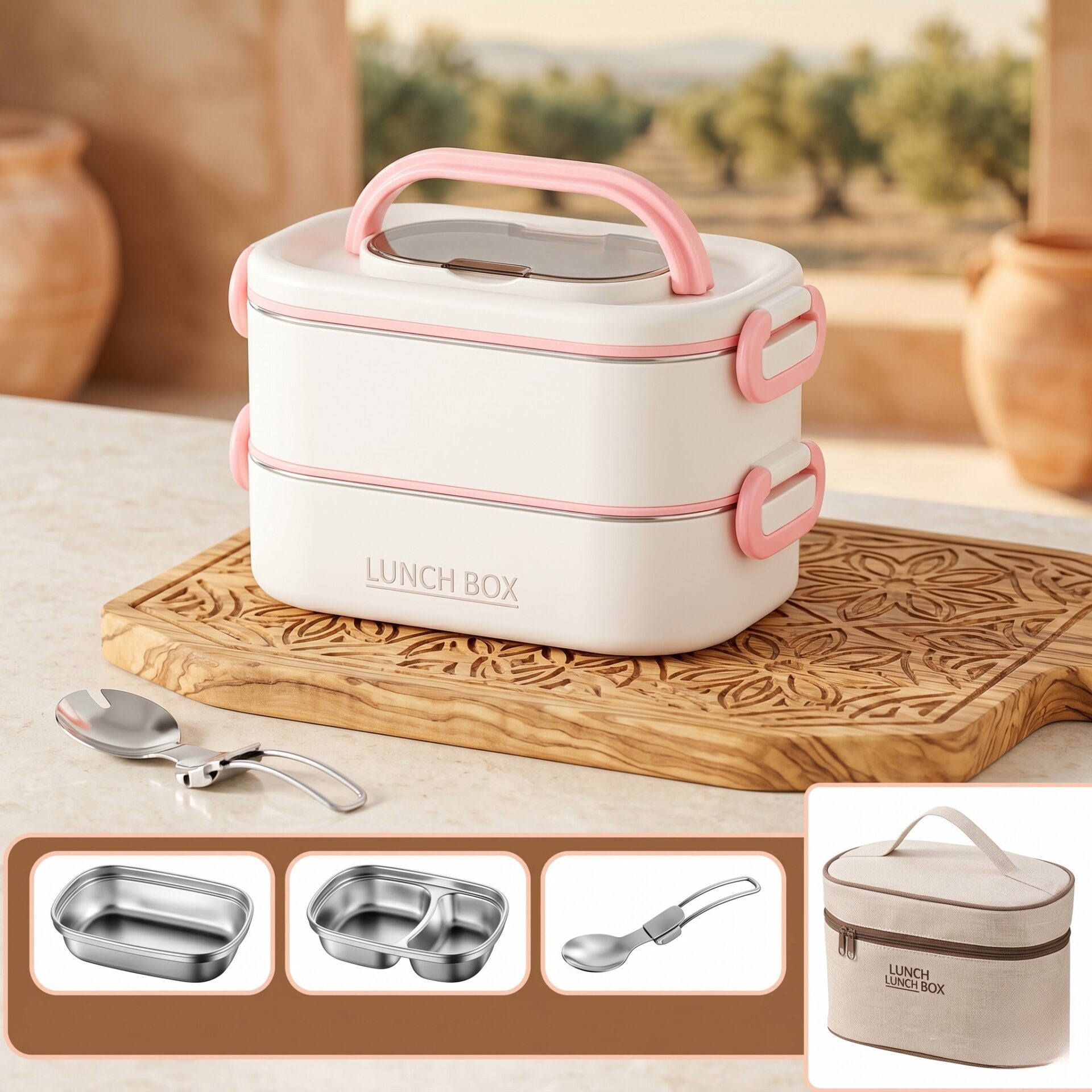Lunch box étanche acier inoxydable