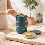 contenant alimentaire bleu