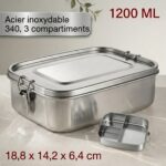 Pratique boîte repas inox