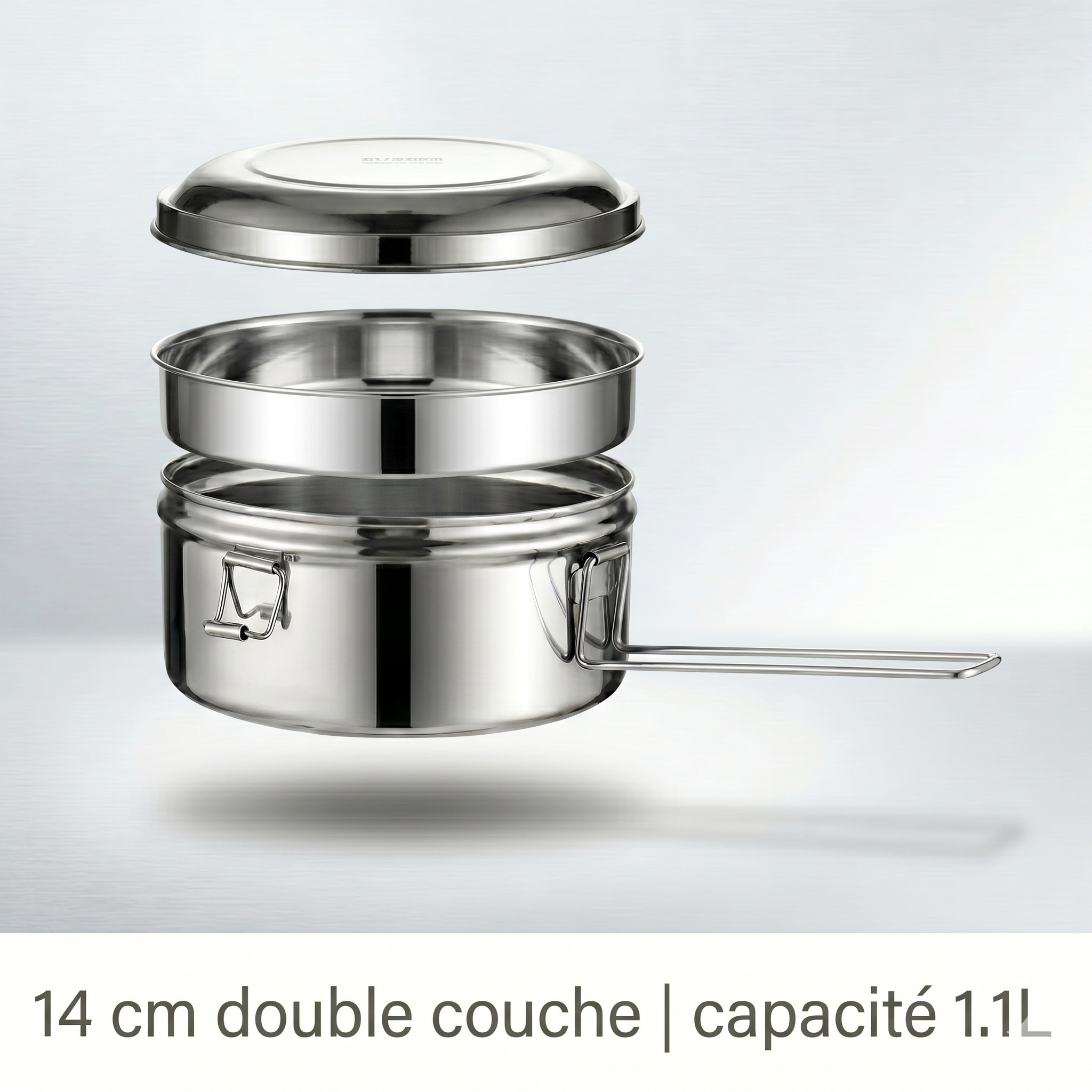 Lunch box ronde inox 304