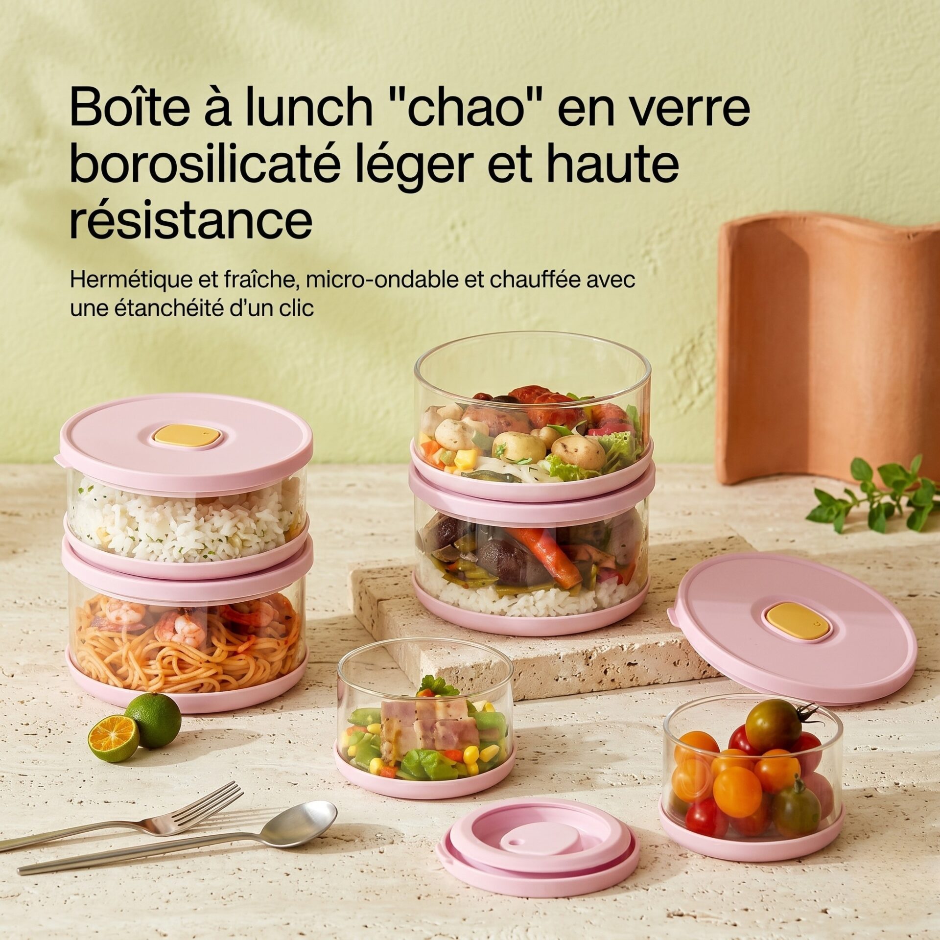 boîte déjeuner verre