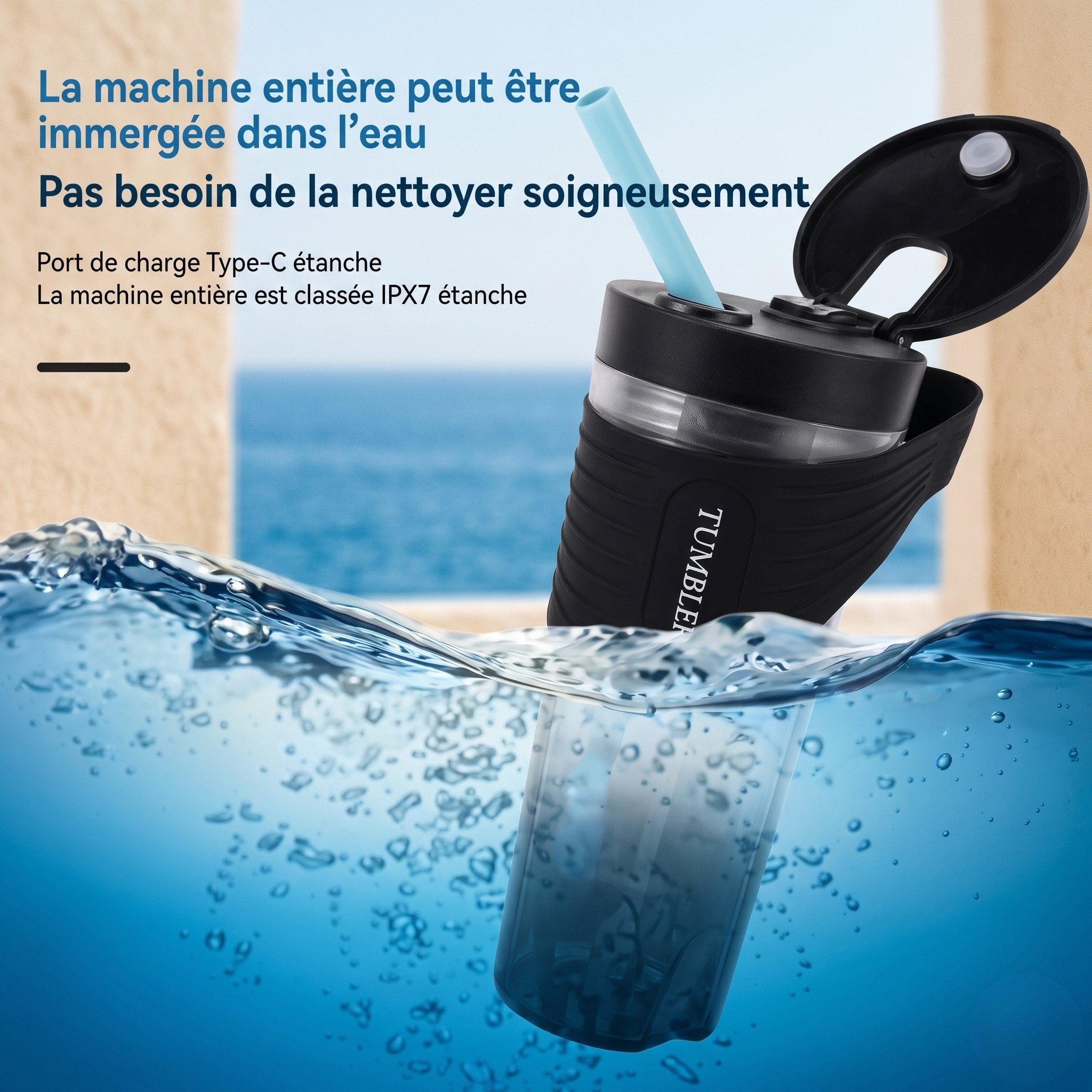 Smoothies avec mini blender