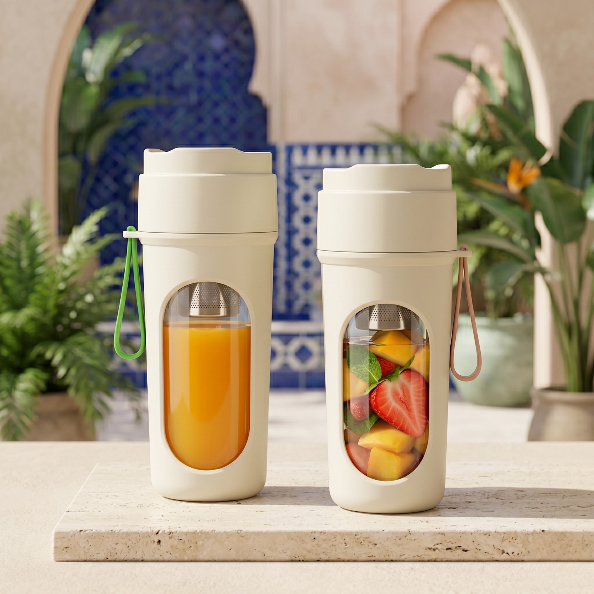Mini Blender smoothie beige