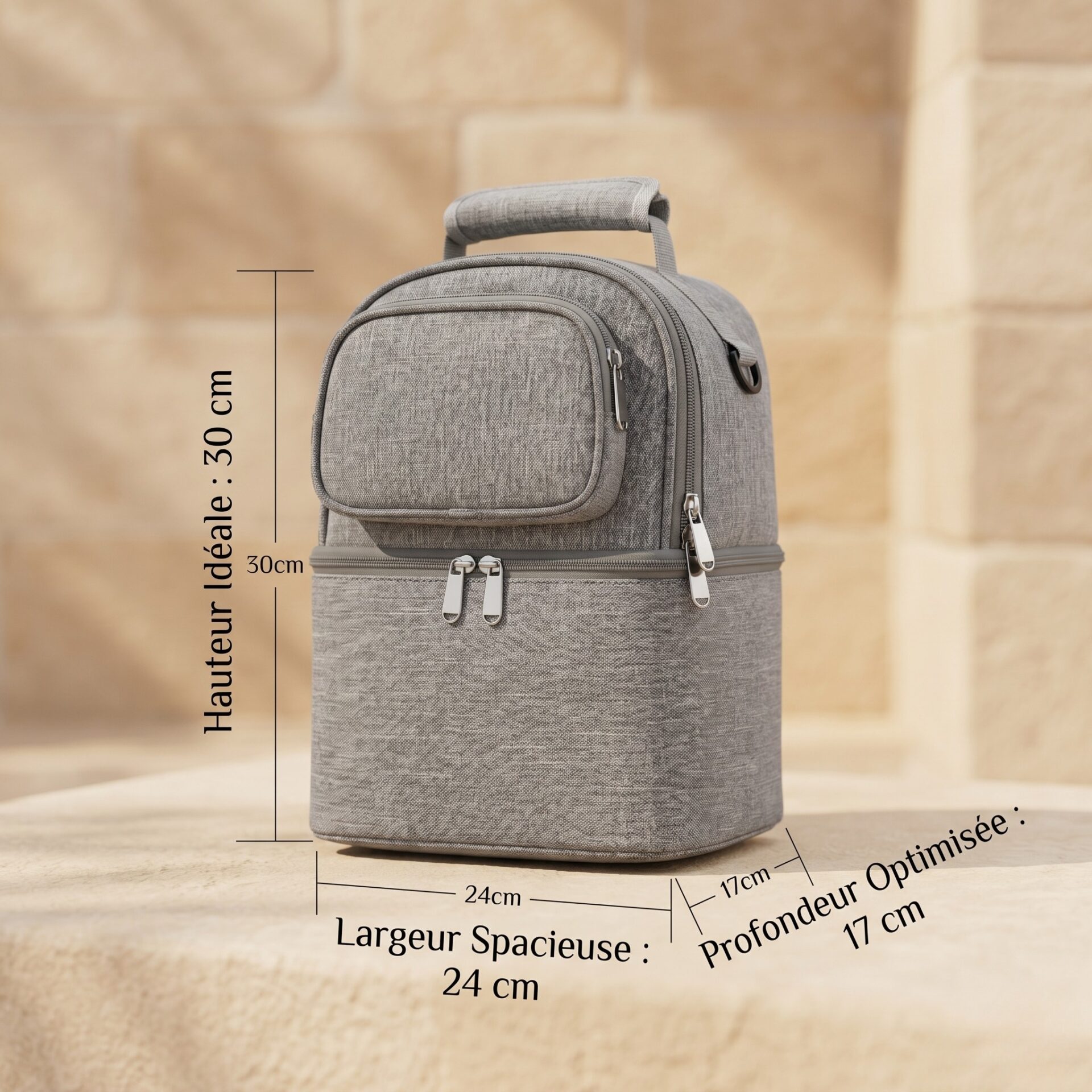 Sac soie lunch box