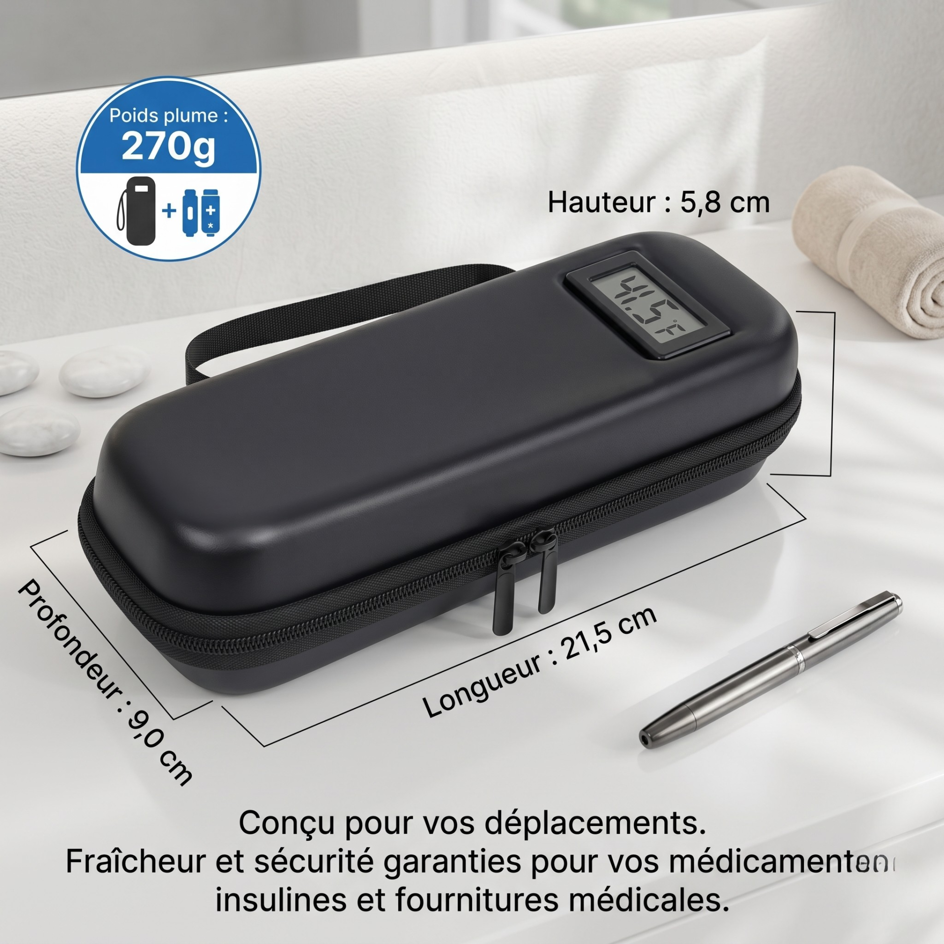 sac medicament coton