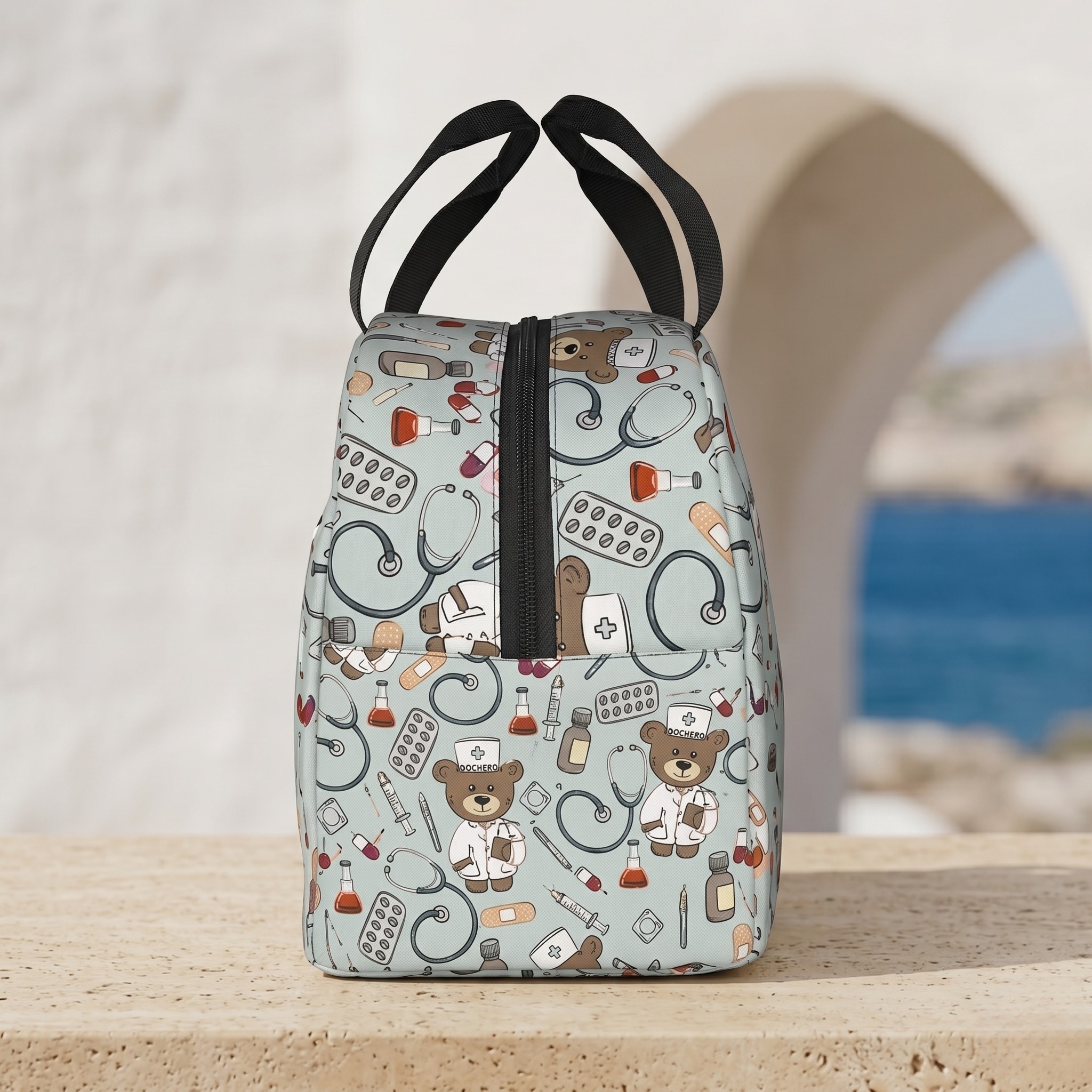 sac isotherme déjeuner plastique coloré