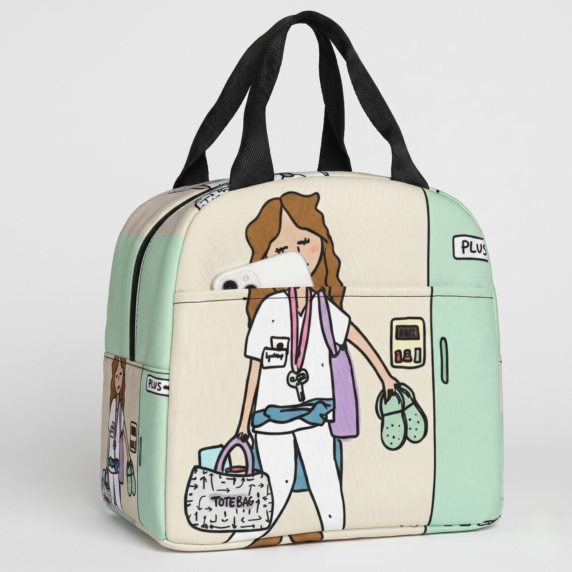 sac déjeuner isolé infirmière