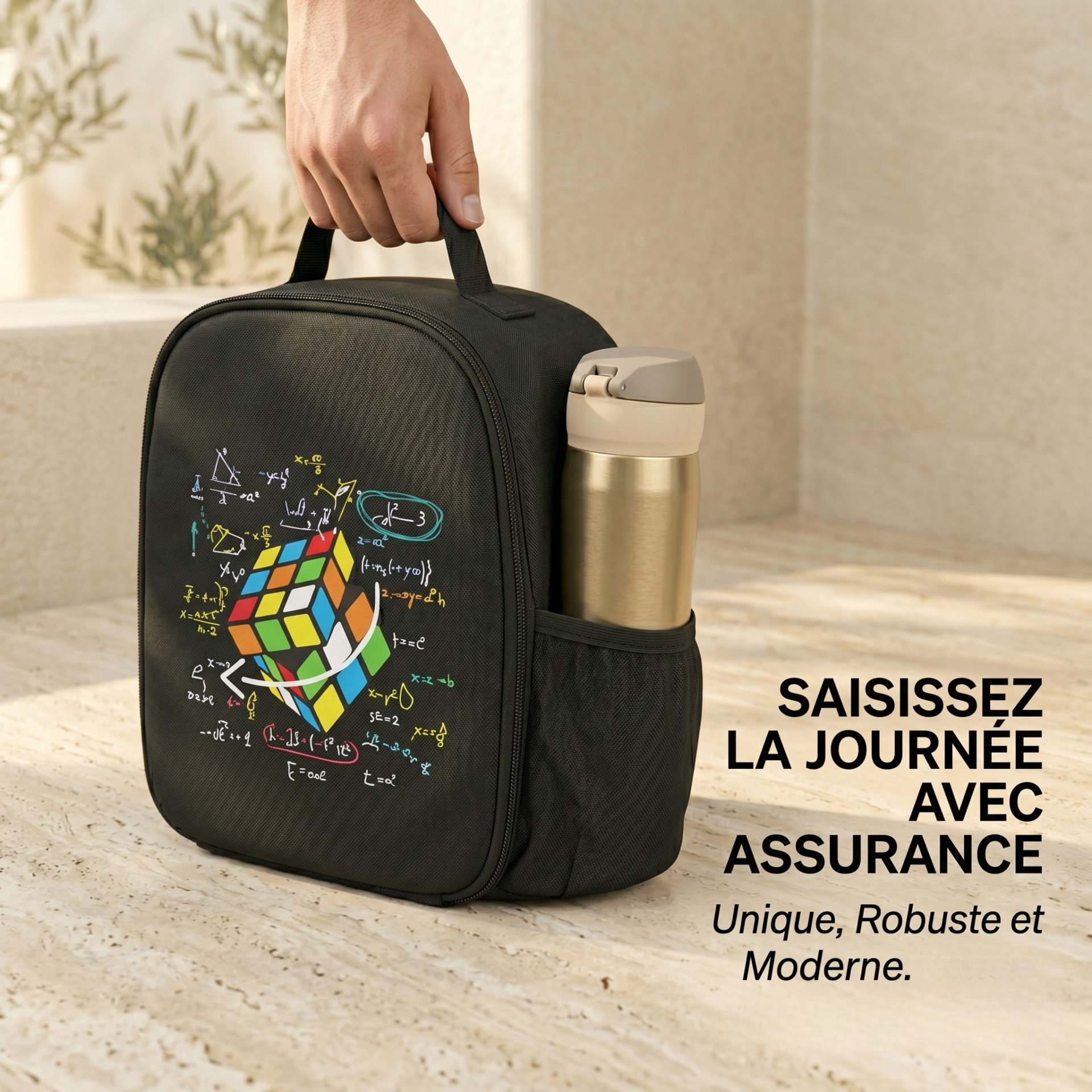 sac déjeuner Rubix Cube