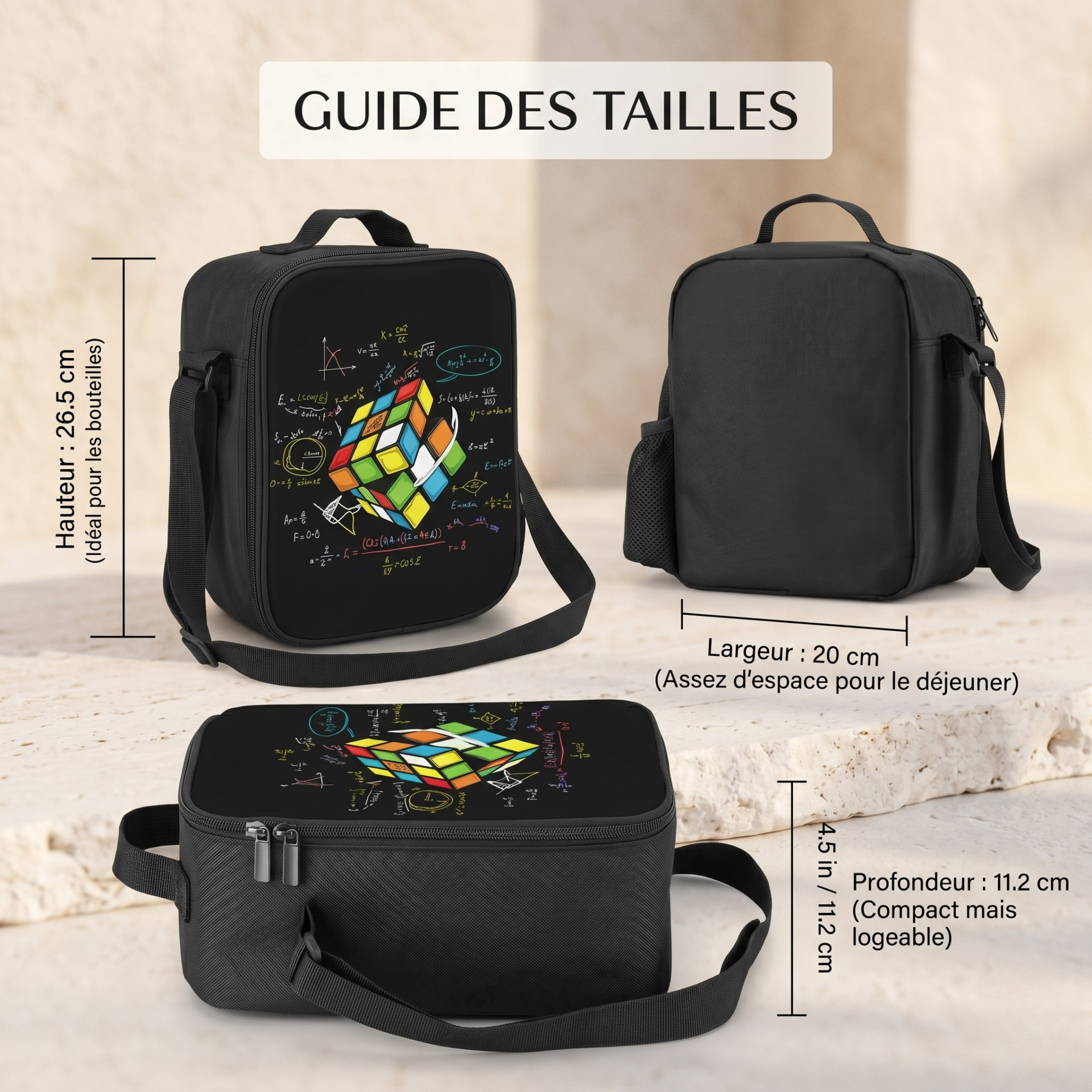 sac à lunch Rubix Cube