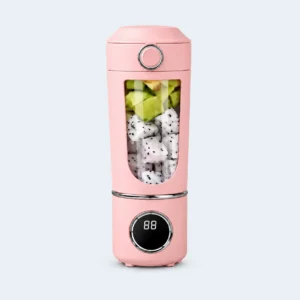 Blender mini portable de 700 ml avec récipient transparent et panneau de commande