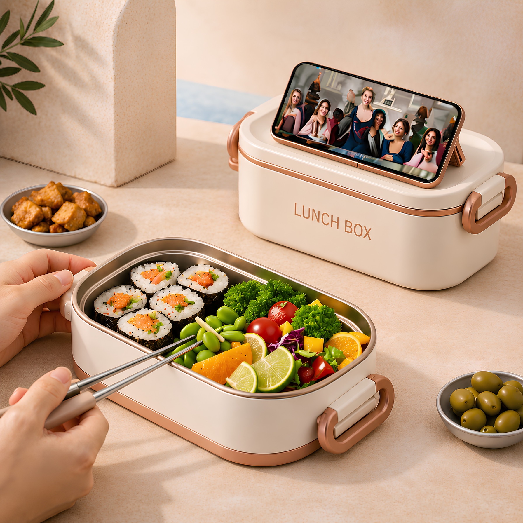 Lunch box inox isotherme - Blanc Sac – Image 2