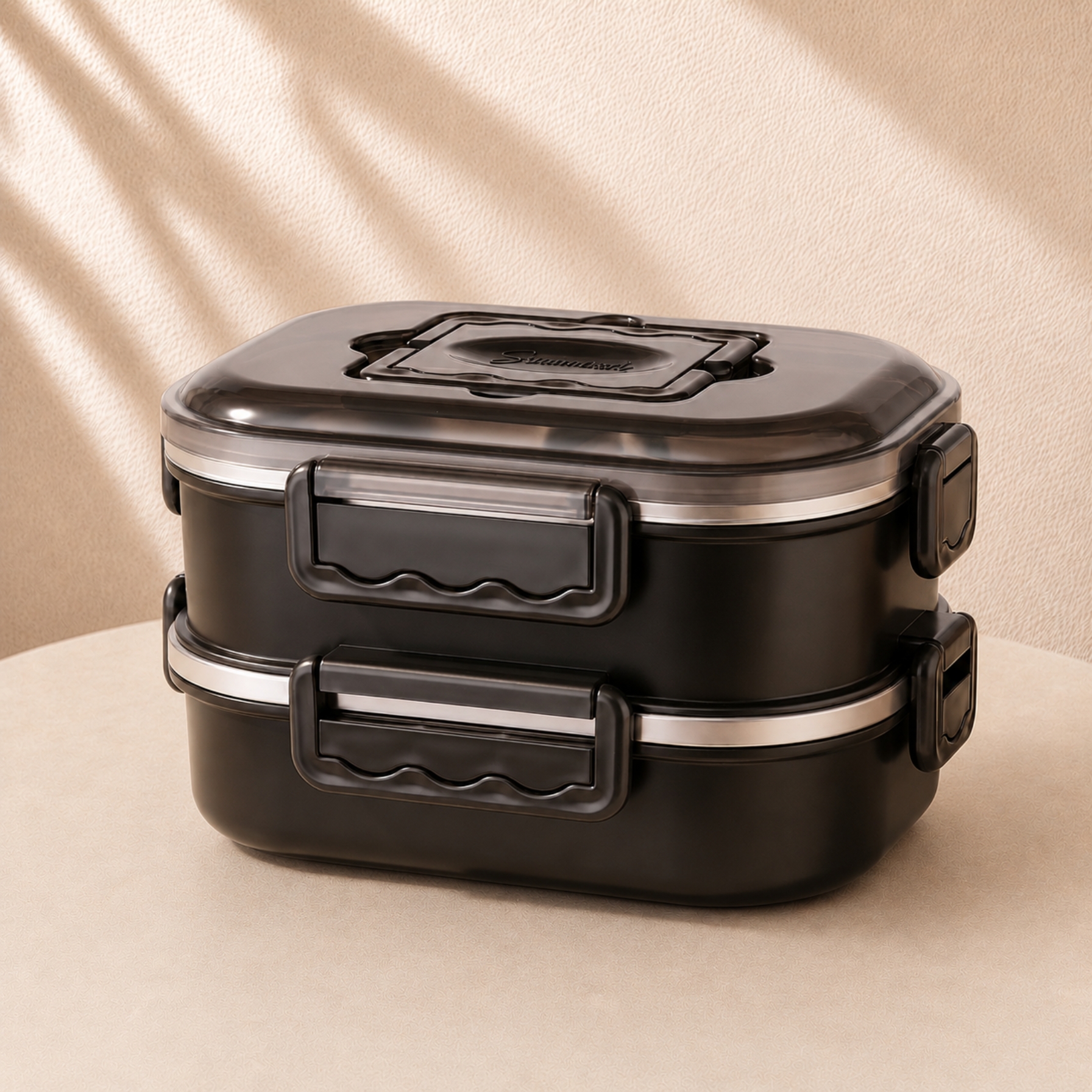Lunch box isotherme inox - Noir double