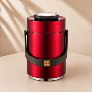 Lunch box isotherme inox - Rouge 304 grande capacité