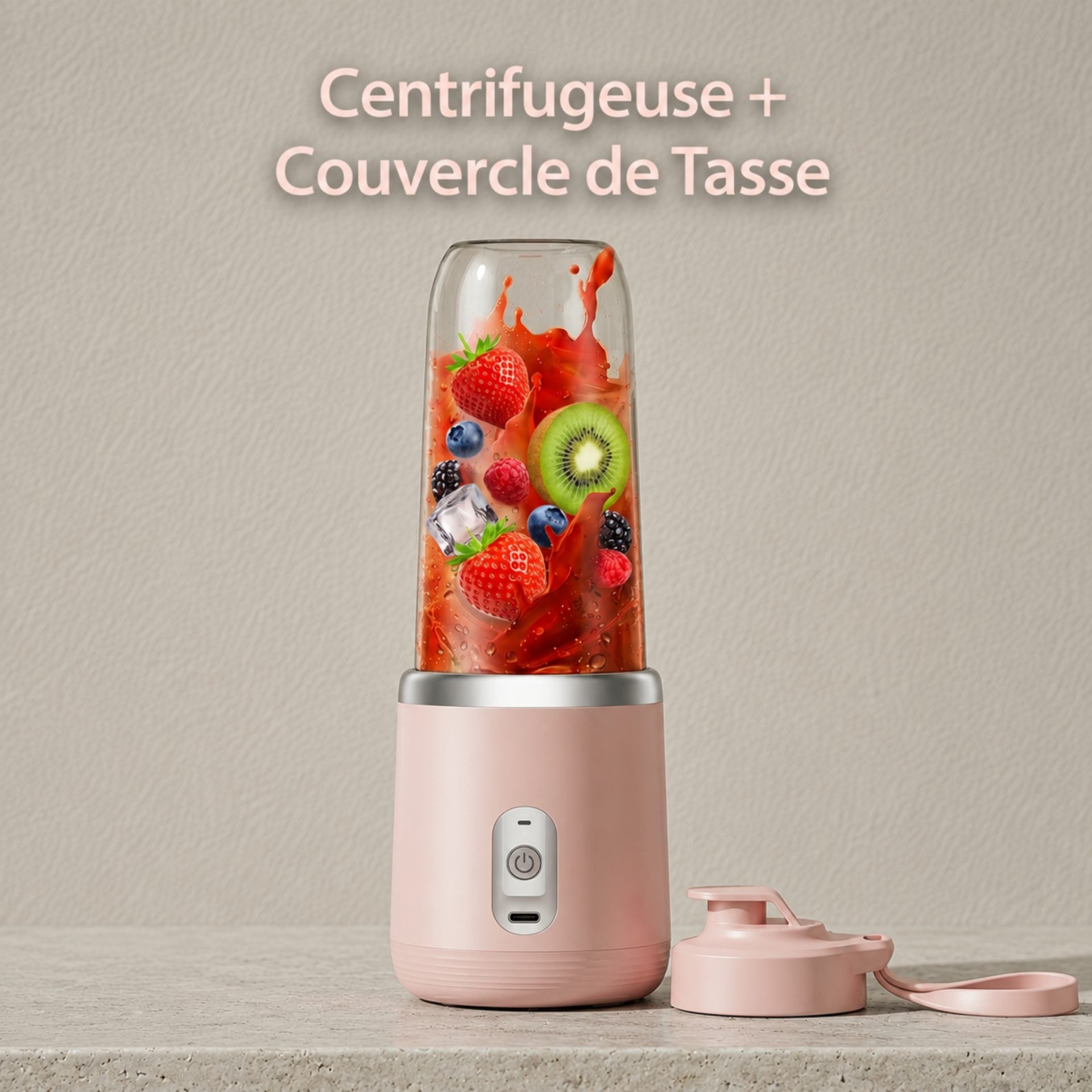 Mini Mixer Blender 6 Lames Acier Inox – Ice Crush Puissant – Image 5