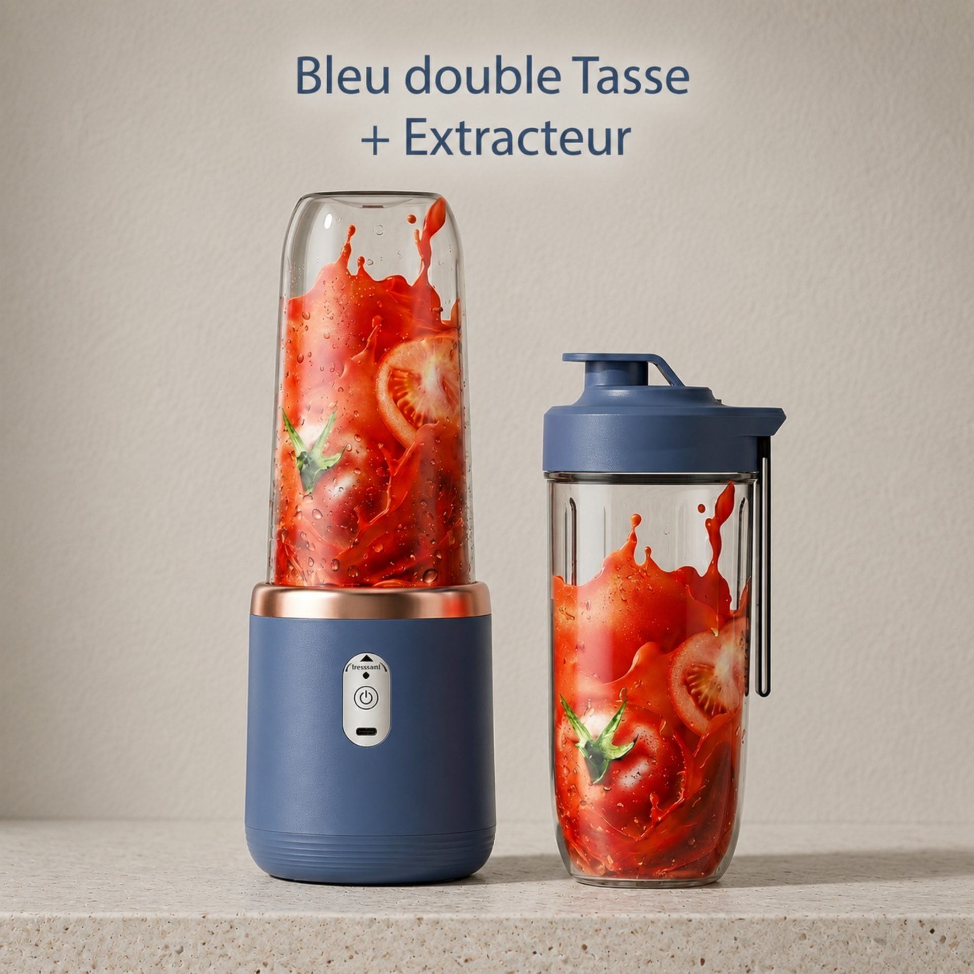 Mini Mixer Blender 6 Lames Acier Inox – Ice Crush Puissant – Image 4