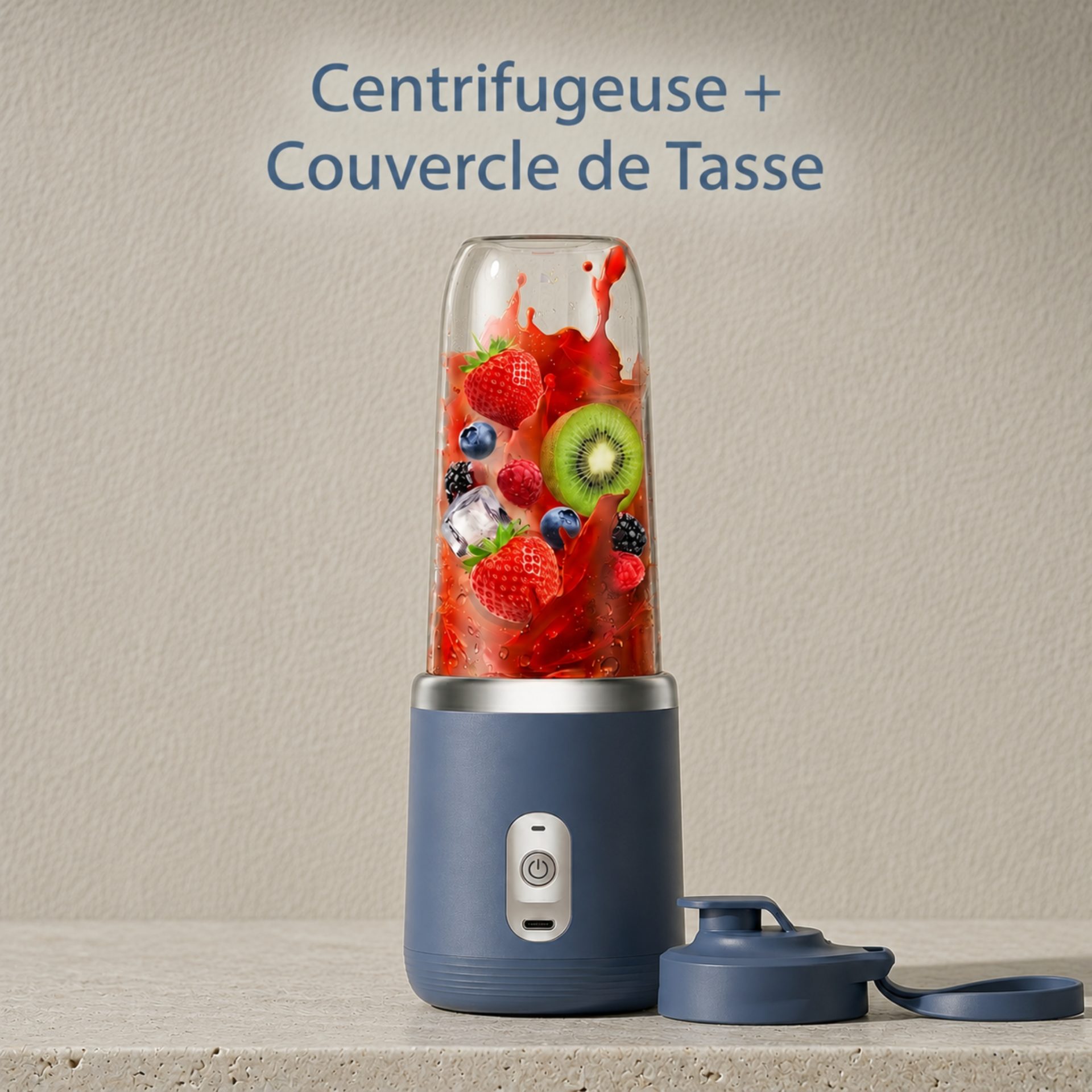 Mini Mixer Blender 6 Lames Acier Inox – Ice Crush Puissant – Image 6