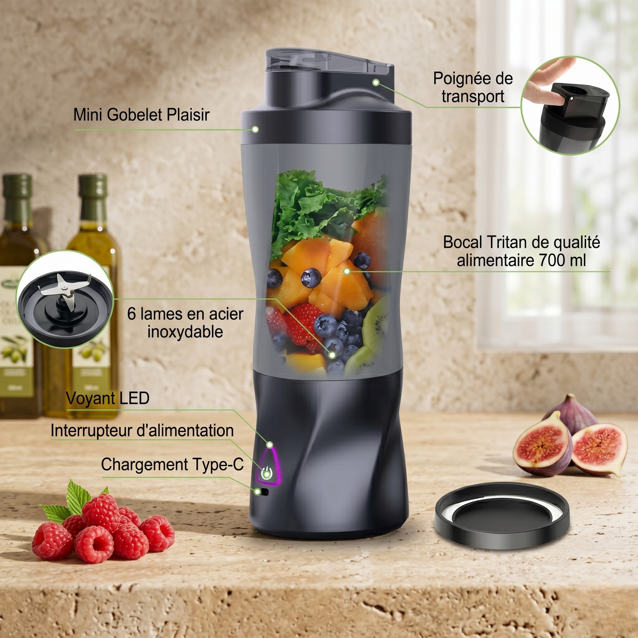 blender smoothie compact