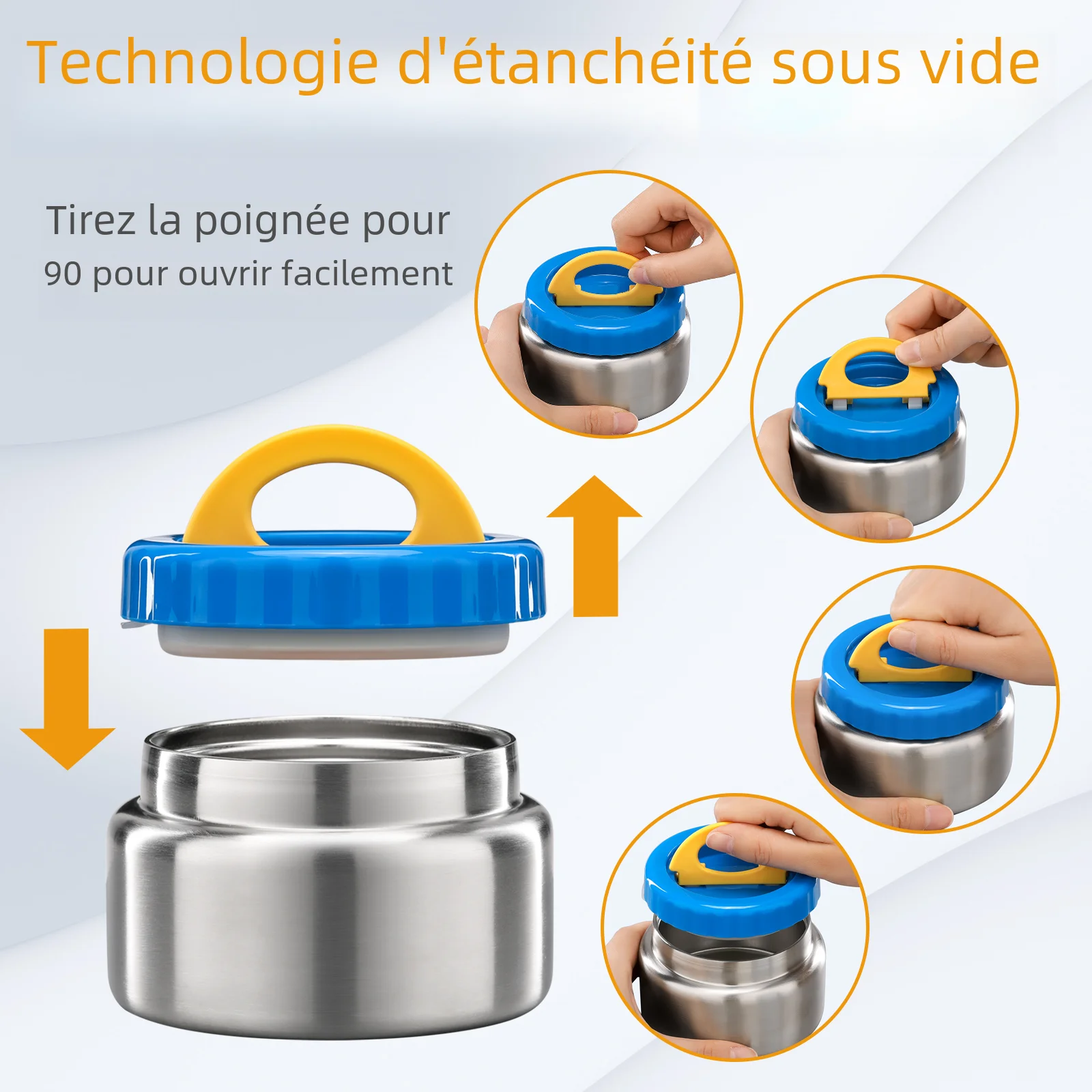 Lunch box isotherme inox