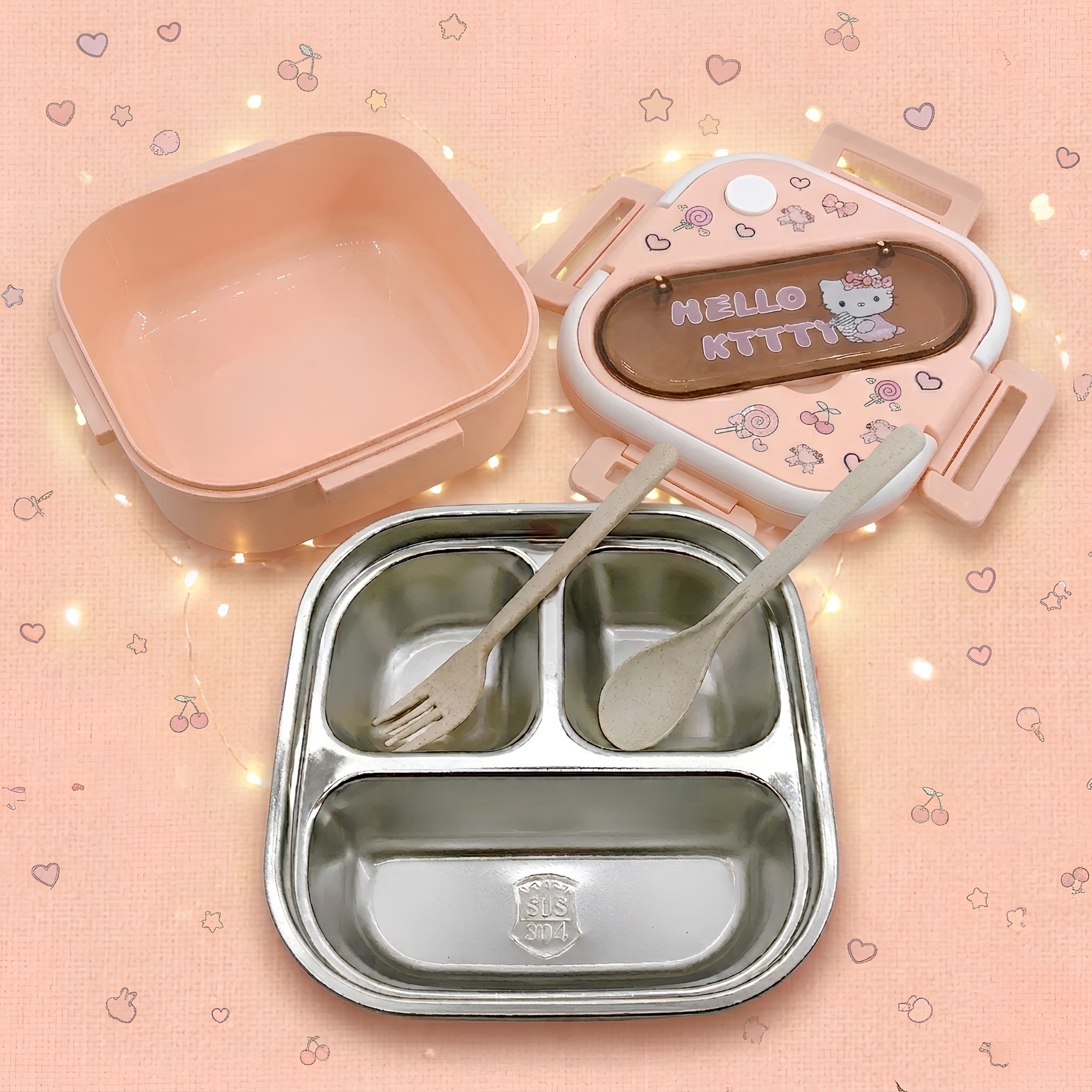 compartiments lunch box Kitty