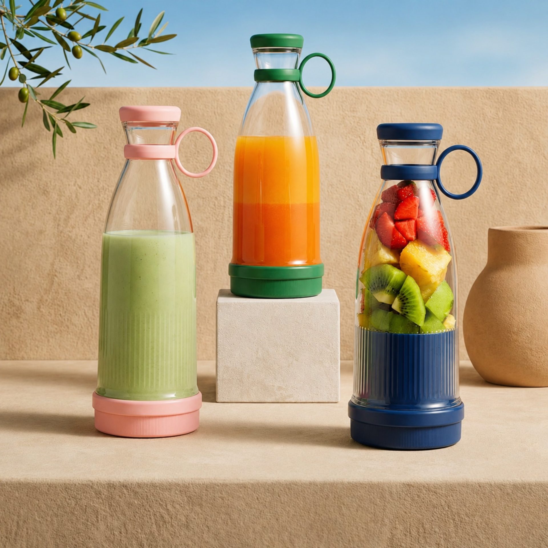 Mini Blender - Élégance USB, 6 lames 21 000 tr/min – Image 2