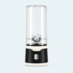 Mini Mixer Blender 450 ml noir et crème avec récipient transparent et bouton de mise en marche