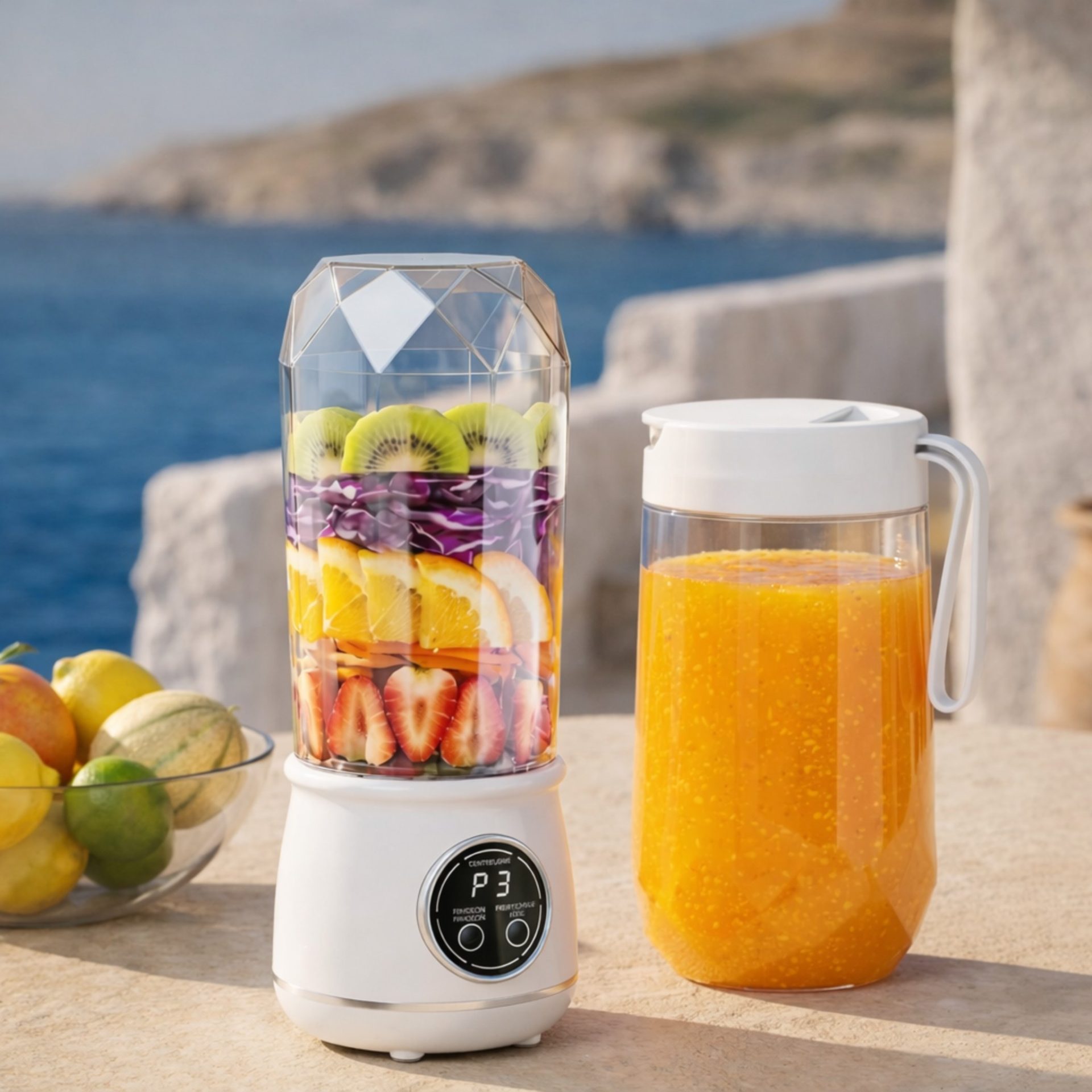 Portable mini Blender - 10 lames, USB, puissant 550 ml – Image 2
