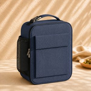 Sac lunch box - Sortie famille Bleu - Noir