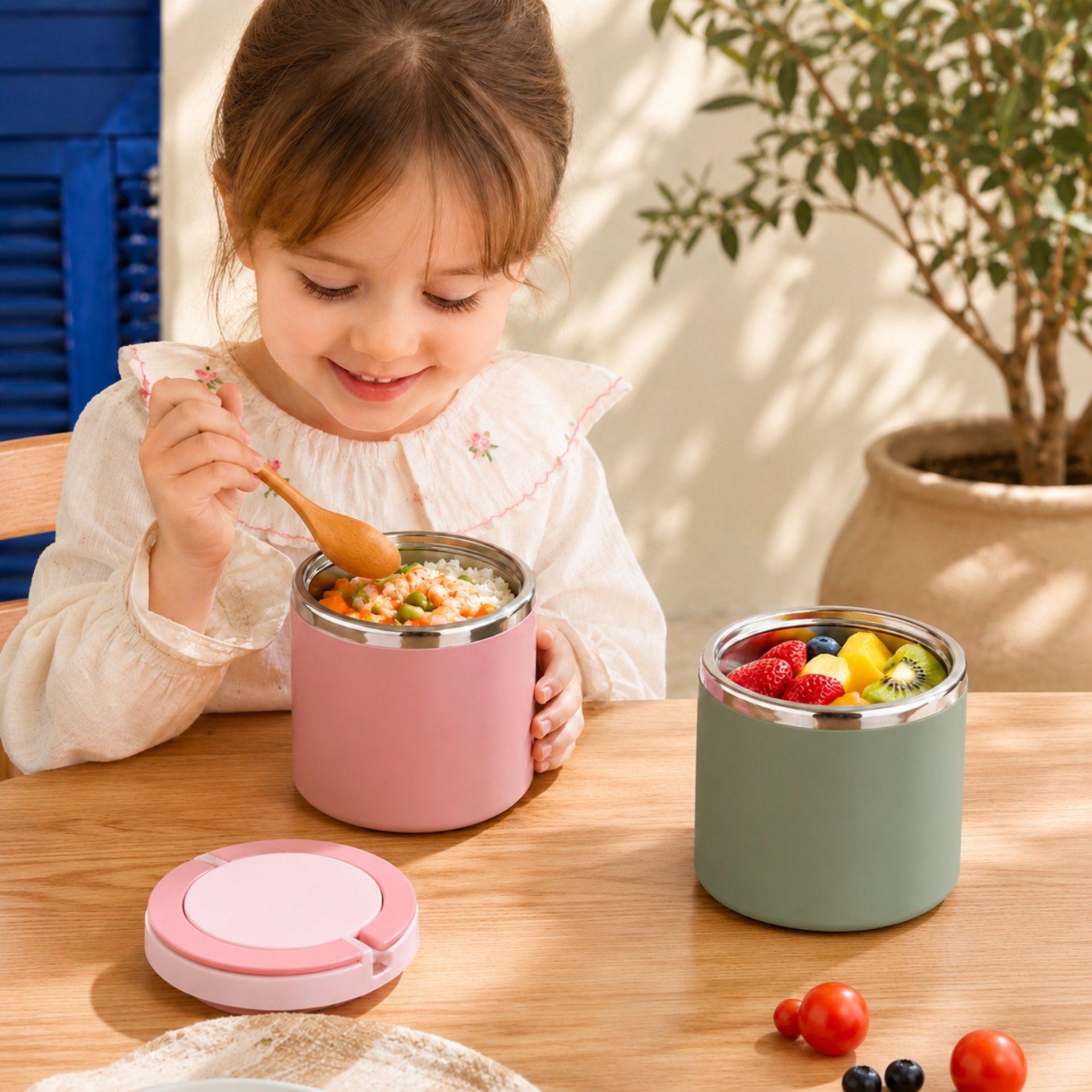 Lunch box isotherme inox - Repas chaud 1 L, nomade – Image 2