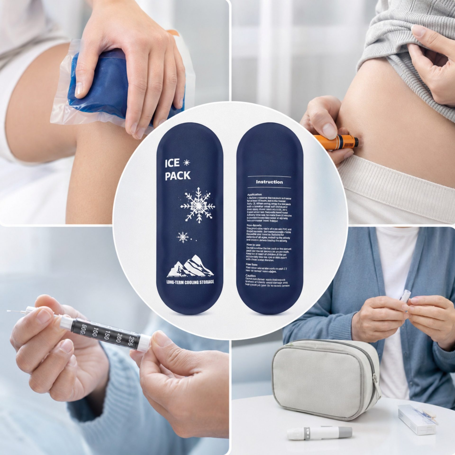 gel réutilisable pour insuline