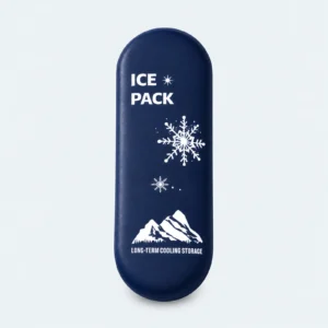 Gel froid réutilisable bleu foncé, pack plat pour pochette isotherme, lot de 1 gel