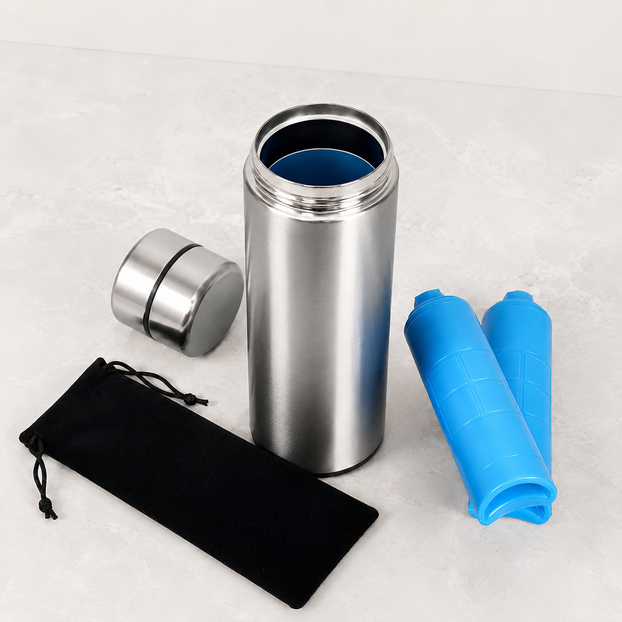 Pochette insuline isotherme – Boîte réfrigérante argent en inox – Image 6