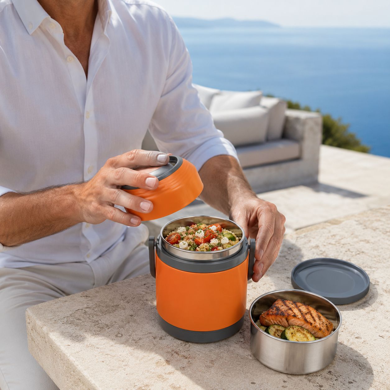 Gamelle chauffante - USB 2 L, repas chaud à 65 °C – Image 3