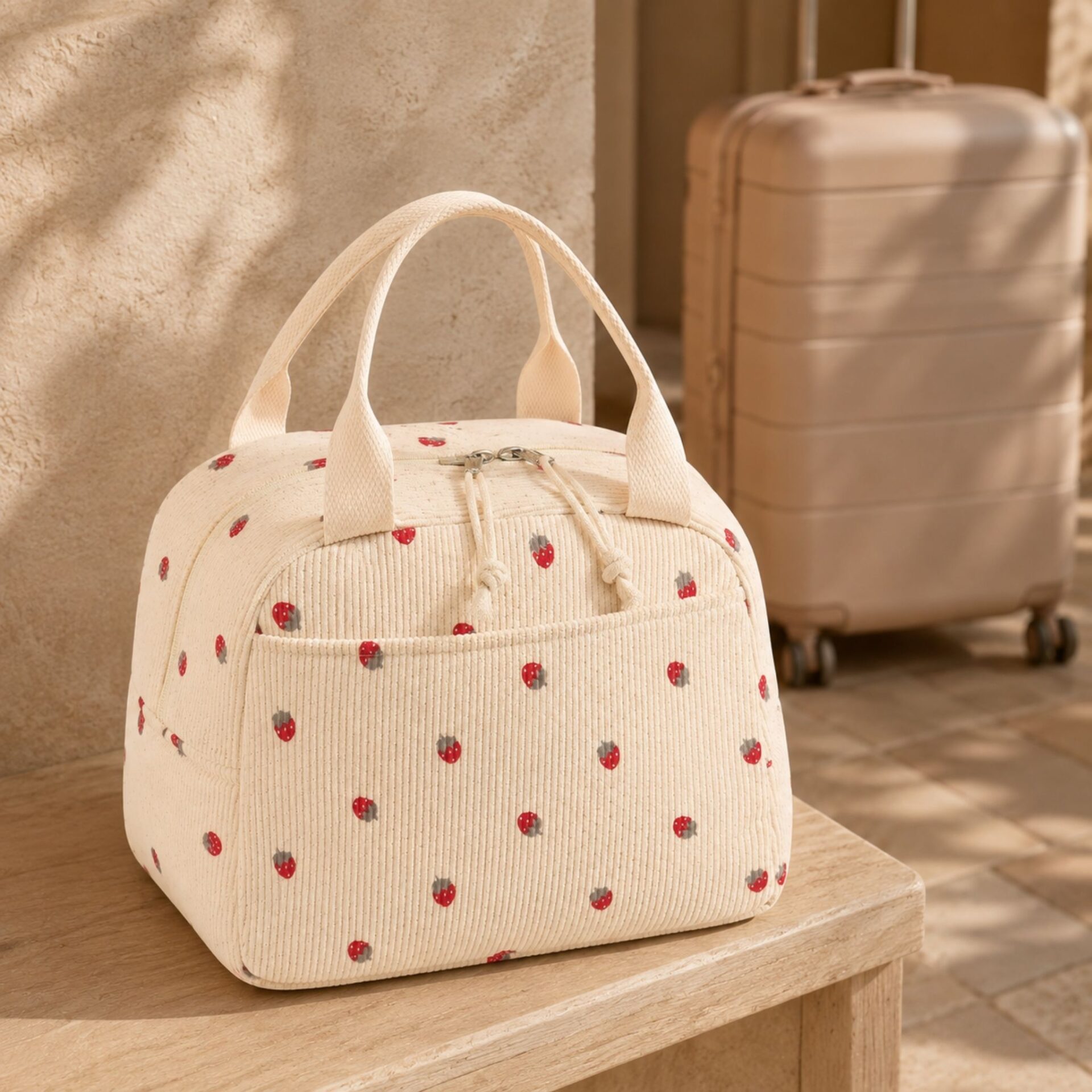 Petit sac isotherme – Sac repas compact zippé – Image 2