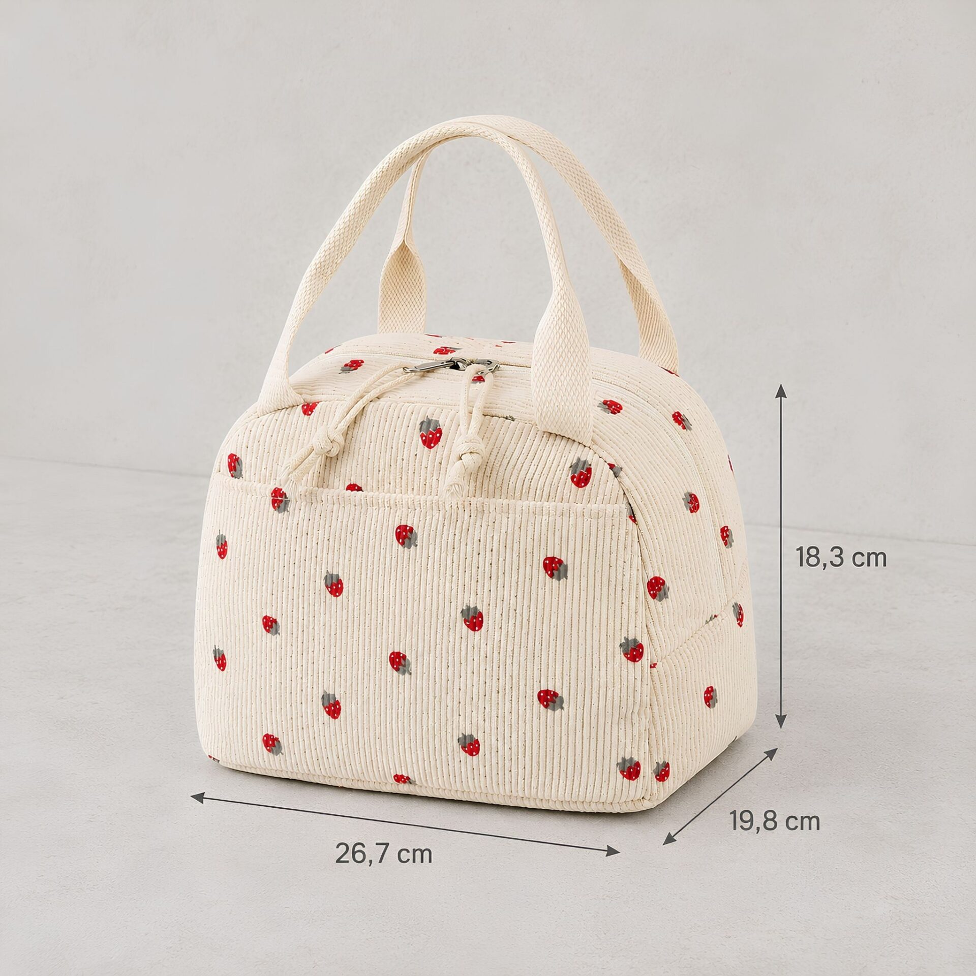 Petit sac isotherme – Sac repas compact zippé – Image 5