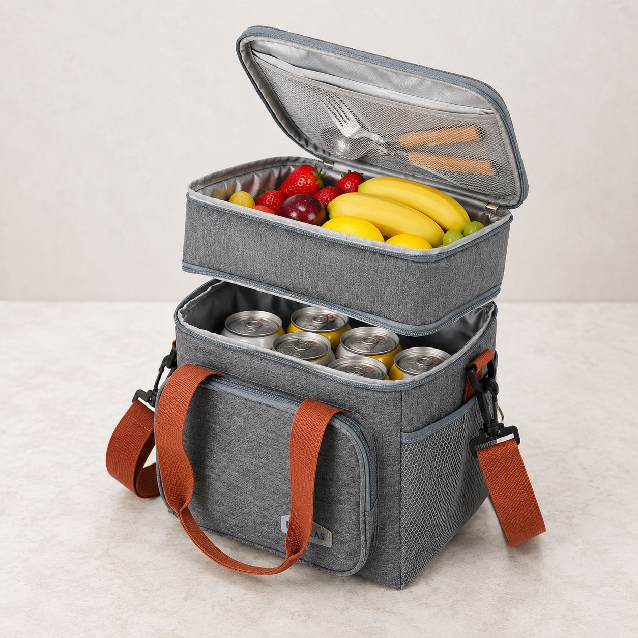 Sac repas grande capacité – Isotherme avec bandoulière – Image 4